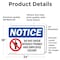 Signmission Do Not Enter Without Permit And Escort OSHA Notice Sign, Vinyl Decal, 24in W x 18in L, 2PK OS-2PACK-NS-D-1824-L-15450 - alternate 3